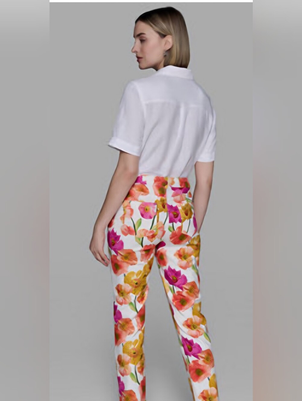 Karl Lagerfeld Paris Women's Floral-Print Straight-Leg Pants, NWT Size 14 - Picture 4 of 6